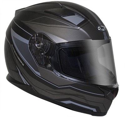 RXT Helmet - MISSILE - Full Face - Black/Silver