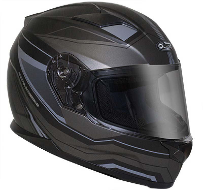 RXT Helmet - MISSILE - Full Face - Black/Silver | 