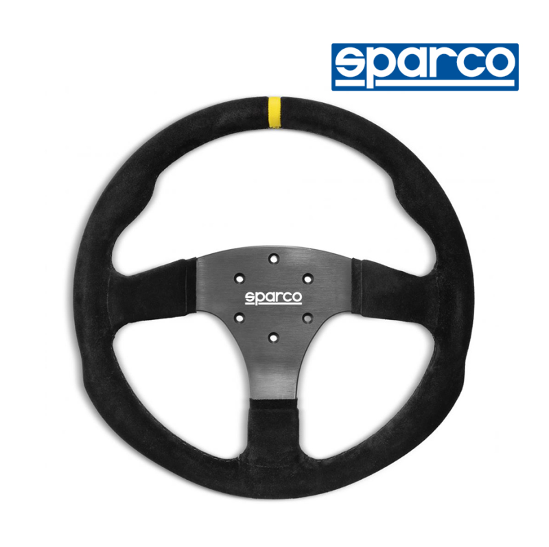  | Sparco Steering Wheel - R350 - Black Suede - No Button