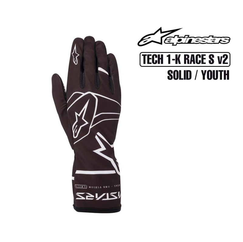  | Alpinestars Kart Gloves - TECH 1-K RACE S SOLID v2 - YOUTH