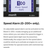 Monit G-200+ Rally Computer Features