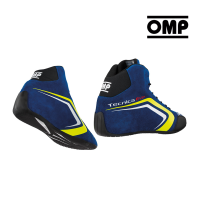 OMP Race Boots Tecnica Evo - blue/yellow - rear