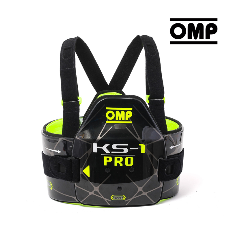  | OMP FIA Rib Vest - KS-1 PRO - Black/Fluro Yellow