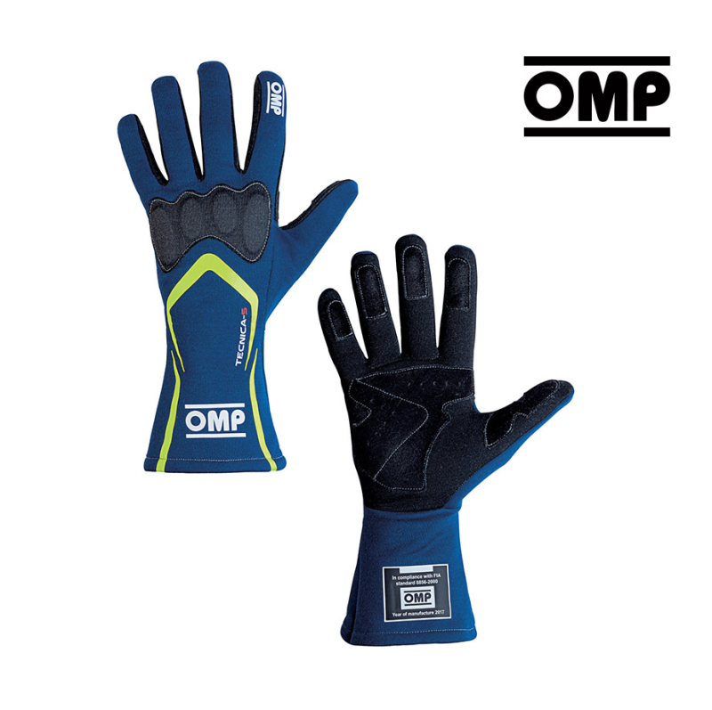  | OMP Race Gloves Technica-S / blue/yellow