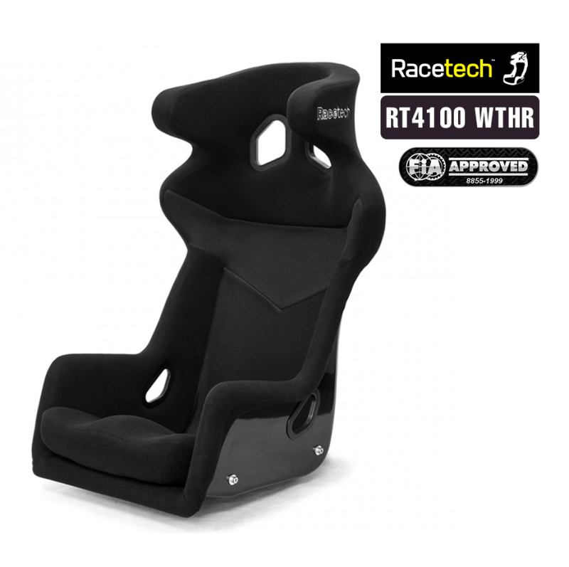 Racetech Racing Seat - RT4100WTHR - Wide & Tall/Head Restraint | 