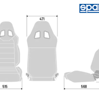 Sparco Recliner Seat - R100 PLUS - Microfibre