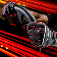 Sparco Sim Gloves - HYPERGRIP - Black/Red