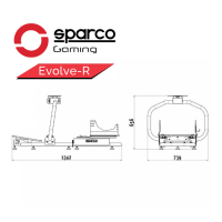 Sparco SIM Evolve-R Chassis Measurements