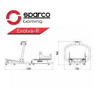 Sparco SIM Evolve-R Chassis Measurements | Sparco SIM Evolve-R Chassis Measurements