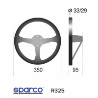 Sparco Steering Wheel - R325 - Suede